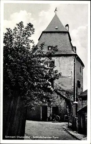 Ak Simmern im Hunsrück, Schinderhannes Turm