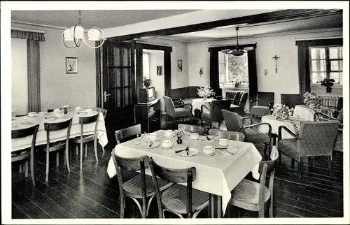 Ak Stadtkyll in der Eifel, Müttererholungsheim St. Marienhaus, Speisezimmer
