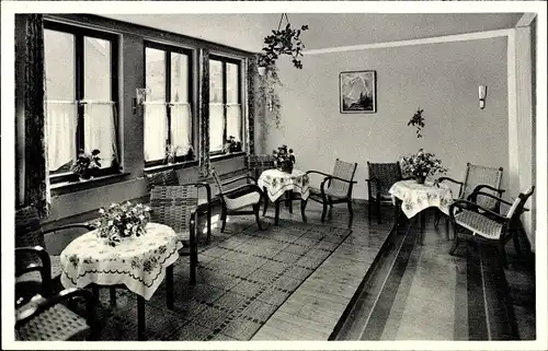 Ak Stadtkyll in der Eifel, Müttererholungsheim St. Marienhaus, Veranda