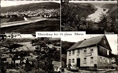 Ak Sankt Goar am Rhein, Rheinbay, Gasthaus Waldfrieden