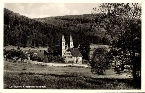 Ak Klosterreichenbach Baiersbronn im Schwarzwald, Ortsansicht, Klosterkirche