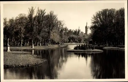 Ak Schwerin in Mecklenburg, Schlossgarten