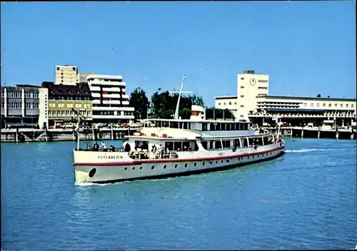 Ak Friedrichshafen am Bodensee, Motorschiff Österreich, Hafen