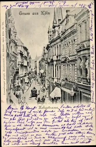 Ak Köln am Rhein, Hohestraße