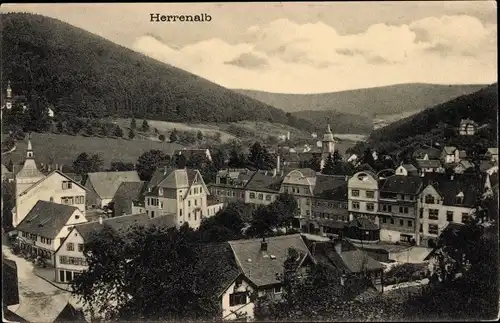 Ak Bad Herrenalb im Schwarzwald, Teilansicht vom Ort