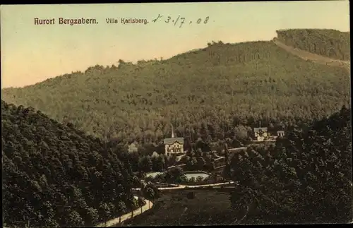Ak Bad Bergzabern Rheinland Pfalz, Villa Karlsberg