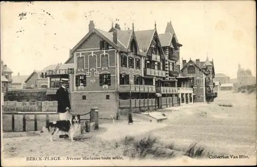 Ak Berck Plage Pas de Calais, Avenue Marianne