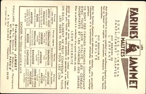 Künstler Ak Droit, Jean, Les Vieilles Provinces de France, le Dauphine, Reklame, Farines Jammet