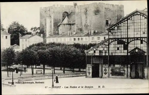 Ak Niort Deux Sèvres, Les Halles et le Donjon