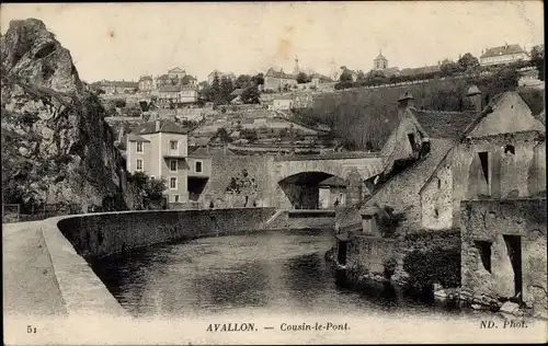 Ak Avallon Yonne, Cousin le Pont