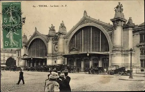 Ak Tours Indre et Loire, La Gare