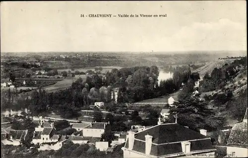 Ak Chauvigny Vienne, Vallee de la Vienne en aval