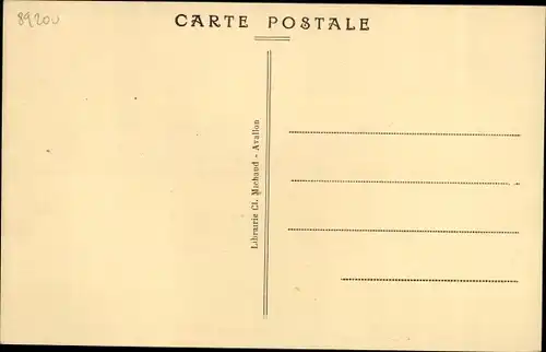 Ak Avallon Yonne, La Petite Porte et la Tour Gaujard