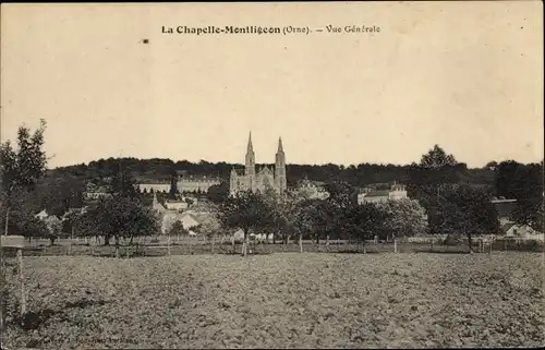 Ak La Chapelle Montligeon Orne, Vue Generale