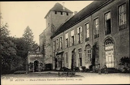 Ak Autun Saône-et-Loire, Musee d'Histoire Naturelle