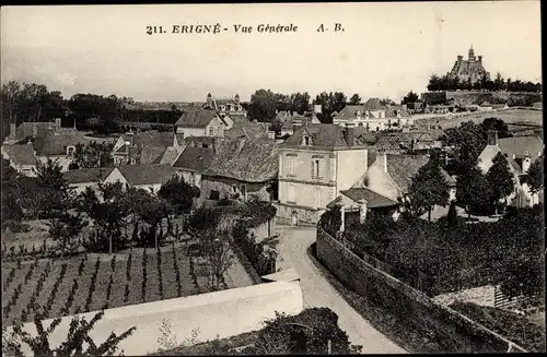 Ak Erigné Maine et Loire, Vue Generale