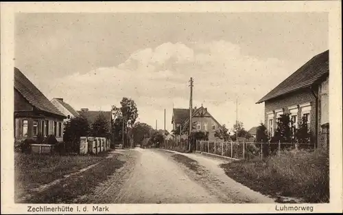 Ak Zechlinerhütte b. Rheinsberg, Luhmorweg