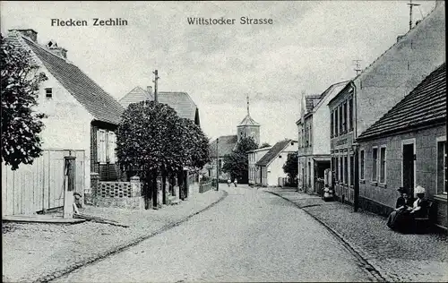 Ak Flecken Zechlin Rheinsberg in Brandenburg, Wittstocker Straße