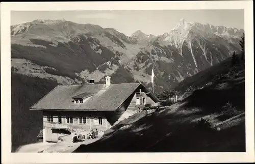 Ak Kaltenbach Zillertal Tirol, Partie am Gasthof Wiesenhof