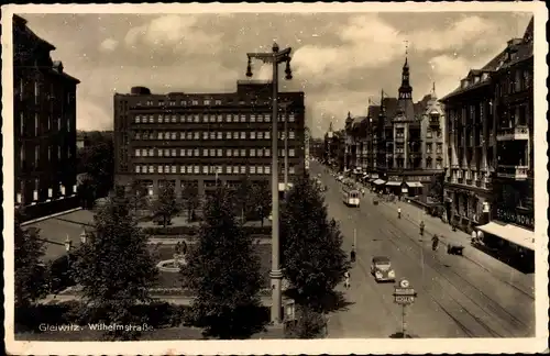 Ak Gliwice Gleiwitz Oberschlesien, Wilhelmstraße