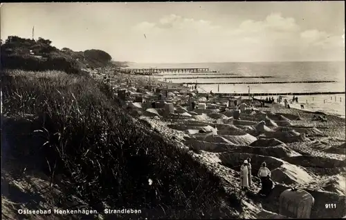 Ak Ustronie Morskie Henkenhagen Pommern, Strandleben