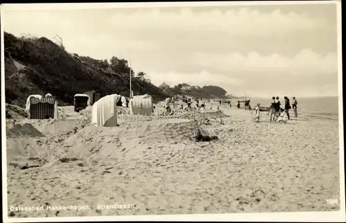 Ak Ustronie Morskie Henkenhagen Pommern, Strandleben