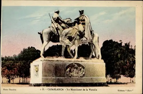 Ak Casablanca Marokko, Le Monument de la Victoire