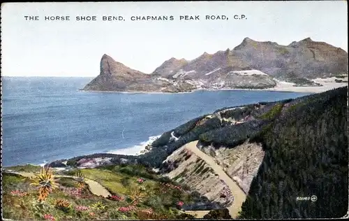 Ak Cape Town Kapstadt Südafrika, The Horse Shoe Bend, Chapman's Peak Road