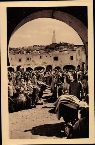 Ak Ghardaia Algerien, Le Marche, Kamele, Maghreb