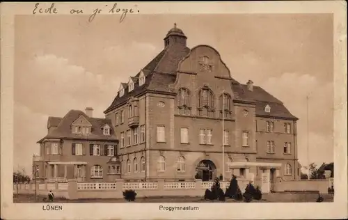 Ak Lünen in Westfalen, Progymnasium
