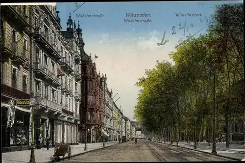 Ak Wiesbaden in Hessen, Wilhelmstraße