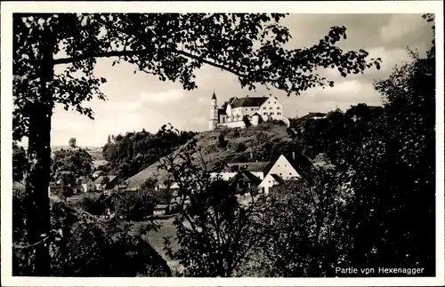 Ak Hexenagger Altmannstein in Oberbayern, Teilansicht, Schloss, Häuser