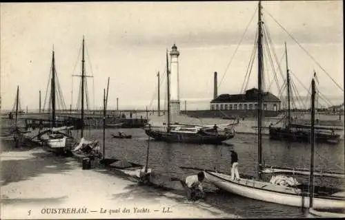 Ak Ouistreham Calvados, Le quai des Yachts