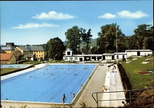 Ak Oberkotzau an der Saale, Terrassenbad