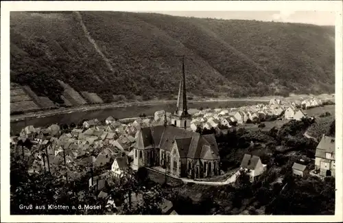 Ak Klotten an der Mosel, Blick auf die Kirche