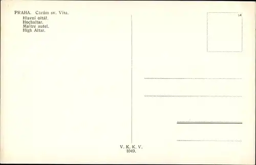 Ak Praha Prag Tschechien, Hochaltar