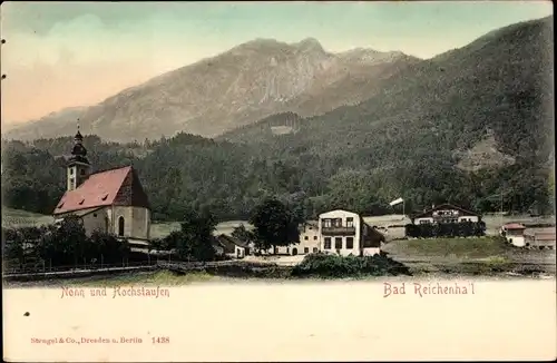 Ak Bad Reichenhall in Oberbayern, Nonn und Hochstaufen