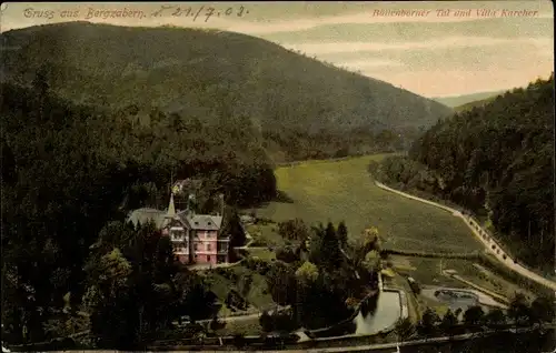 Ak Bad Bergzabern an der Weinstraße Pfalz, Böllenborner Tal, Villa Karcher