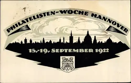 Ganzsachen Ak Hannover in Niedersachsen, Philatelistenwoche 1922, PP 61 C 4/03