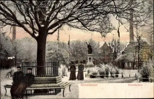 Ak Neumünster in Holstein, Kleinflecken im Winter