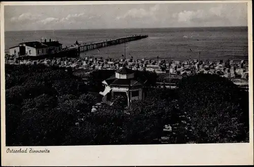 Ak Zinnowitz Usedom, Panorama, Strand