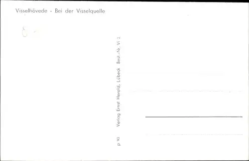 Ak Visselhövede in Niedersachsen, Visselquelle