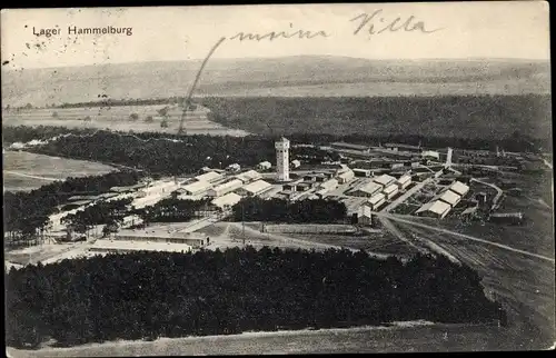 Ak Hammelburg in Unterfranken Bayern, Lager, Luftaufnahme