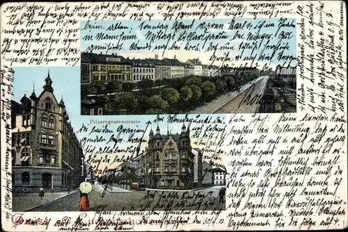 Ak Ludwigshafen am Rhein, Prinzregentenstraße, Stadtbild