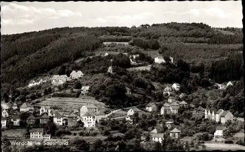 Ak Werdohl im Sauerland, Teilansicht vom Ort