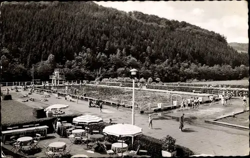 Ak Werdohl im Sauerland, Freibad, Wald
