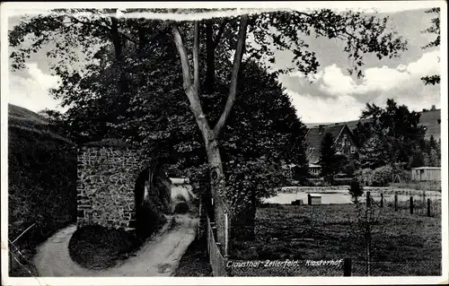 Ak Clausthal Zellerfeld im Oberharz, Klosterhof
