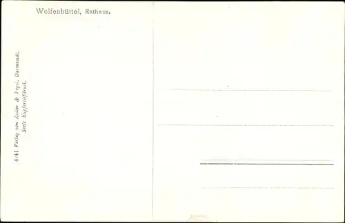 Ak Wolfenbüttel in Niedersachsen, Rathaus, Fachwerkhaus