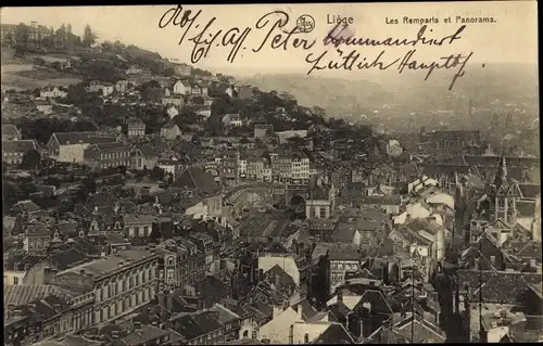 Ak Liège Lüttich Wallonien, Les Remparts et Panorama