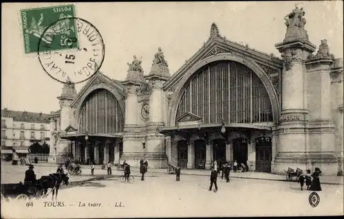 Ak Tours Indre et Loire, La Gare
